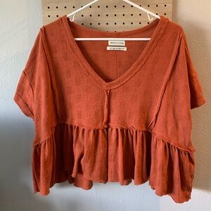 Rust Orange Urban Outfitters Top